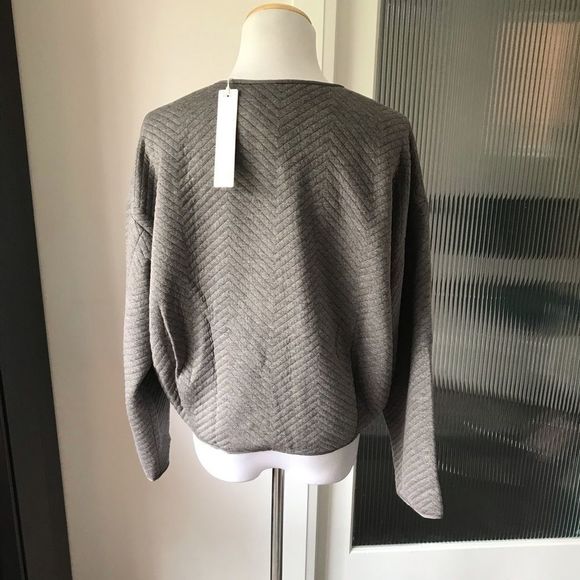 Line & Dot grey quilted bomber jacket - Picture 4 of 6